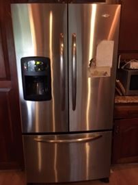 Maytag stainless steel refrigerator with bottom freezer