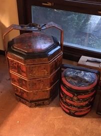 Japanese separated containers, large
