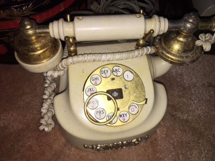 Vintage princess phone, rotary