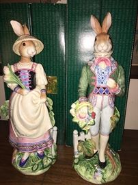 Fitz and Floyd Old World rabbits, Classic collection 