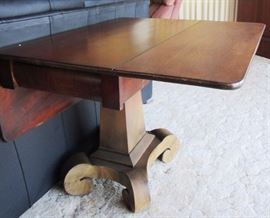 Solid mahogany folding table