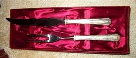 Sterling Handled Carving Knife & Fork