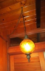 Hanging lamp on a chain   2 of these in the house both different