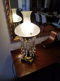 Beautiful Lamp with Drop Crystals