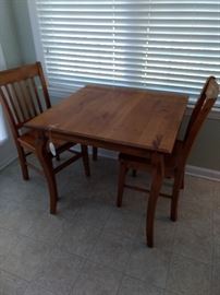 Nice table and two chairs set!  It's a great size!