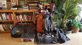 Vintage Golf Clubs, Books, Tennis