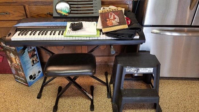 Console Piano w/Stand & Bench