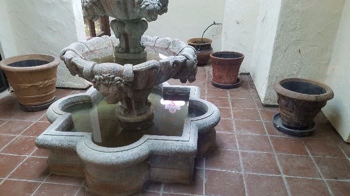 Pots (fountain is NOT available)