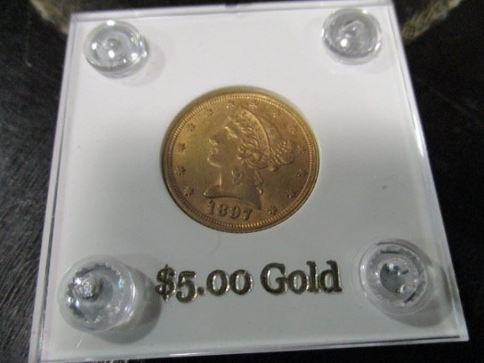 1897 $5.00 Gold Liberty