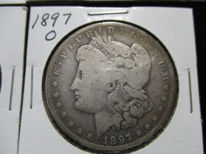 1897 O Morgan dollar