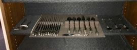 Six placesettings and serving pieces of Oneida stainless