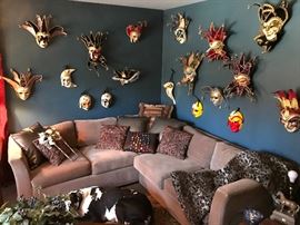 A collection of Venetian mask