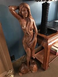 Hand carved teak Statue from Vietnam