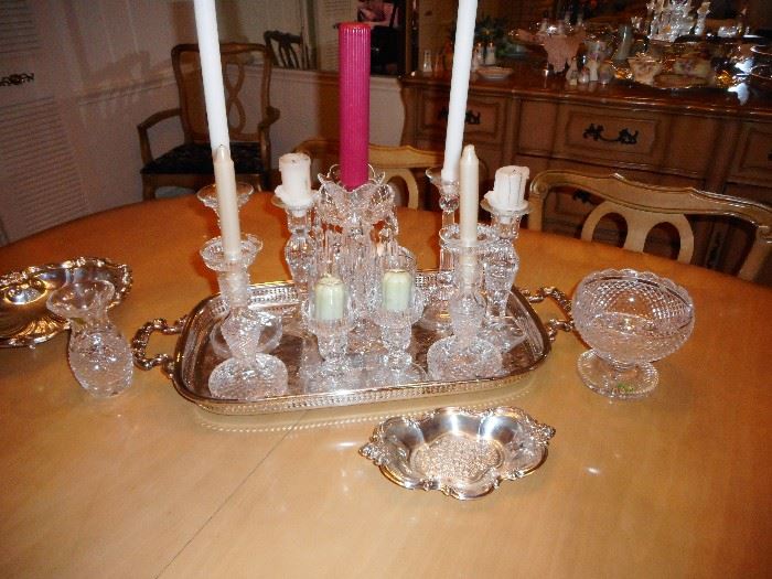 Various Waterford Crystal Candlesticks