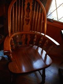 Vintage Knotty Pine Arm Chair (2)