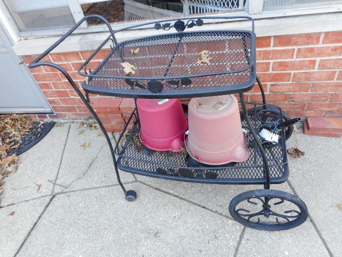Wrought Iron Serving Cart
