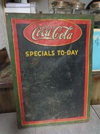 Coca-Cola menu board
