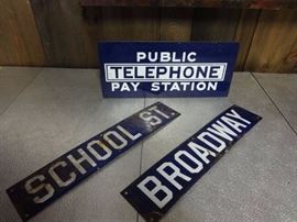 Porcelain signs