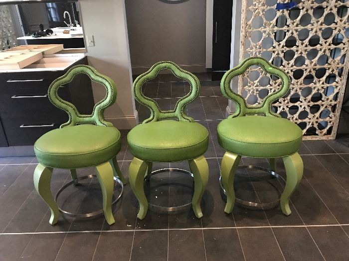 Set of 3 Roseanne Counter height stools.