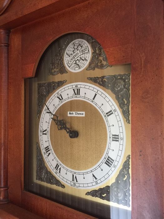 Seth Thomas wall clock.
