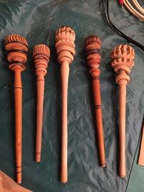 Authentic Mexican Décor Molinillo Carved wooden wisk
