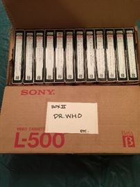 Any Betamax lovers out there? 24 recorded Betamax tapes of Dr. Who.
