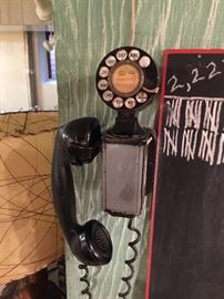 Vintage 1954 Bell System Western Electric SPACE SAVER Rotary Dial Wall Telephone
