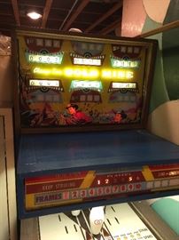 vintage Chicago Coin Bowling machine!  Works but needs some maintenance.  Great addition to your game room or man cave.