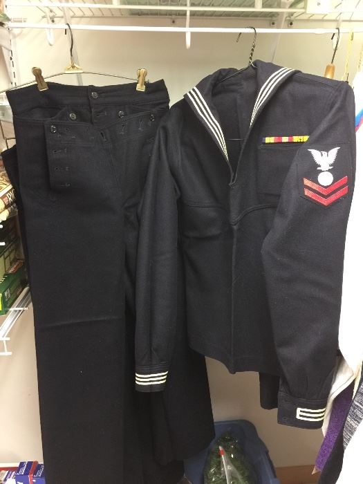 vintage Navy uniforms - have 3 pair of pants and 2 shirts