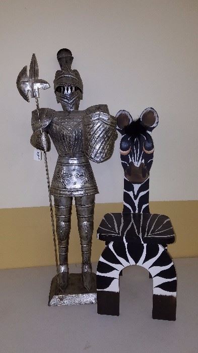 Children's Zebra Chair and a Knight in Shining Armor  