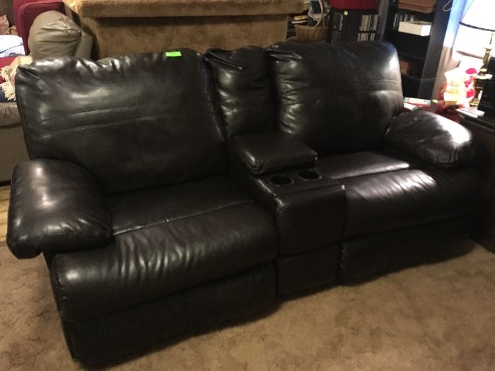 two sided reclining sofa