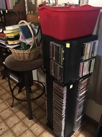 CDs and CD towers, bar stools, picture albums and frames- most are new