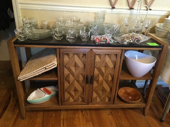 retro look sideboard/buffet/credenza-you choose-it would make a great entry way piece, glassware