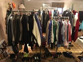 mens sports coats and suits, ladies clothing and shoes