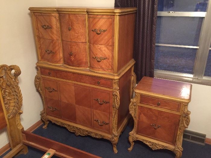 Tall Chest Dresser- $450 if purchased separately from bedroom set        End Table- $95 if purchased separately 
