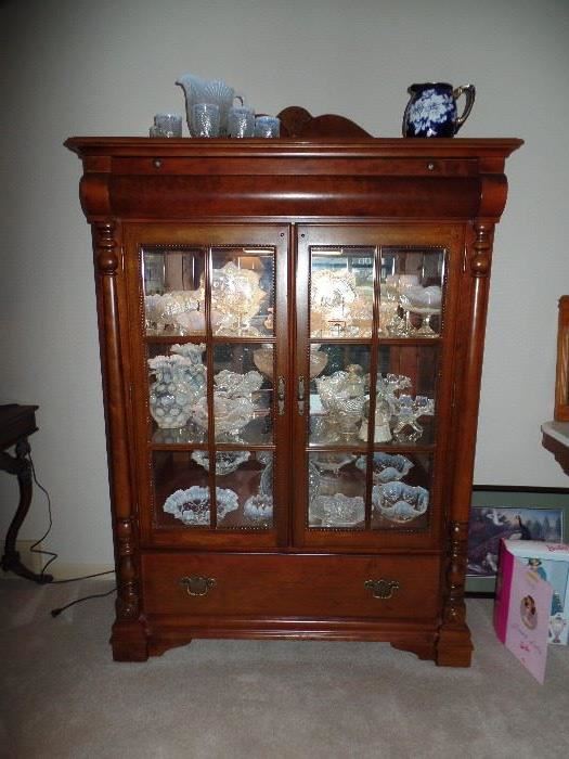 lighted display case