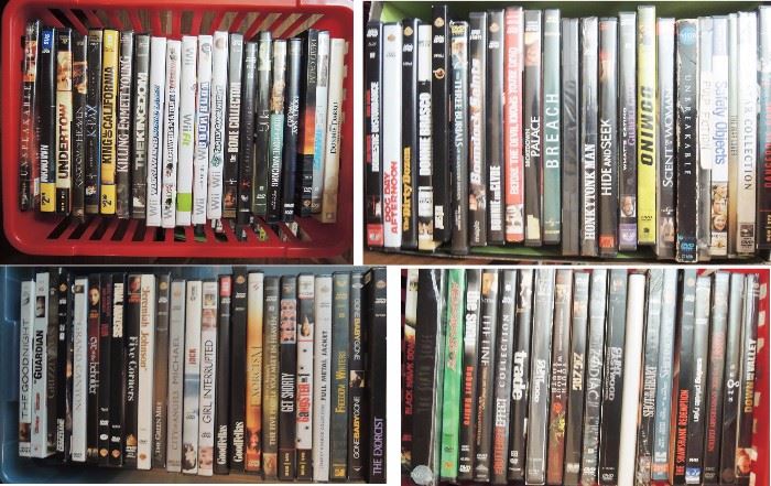 100s and 100s of DVD movies