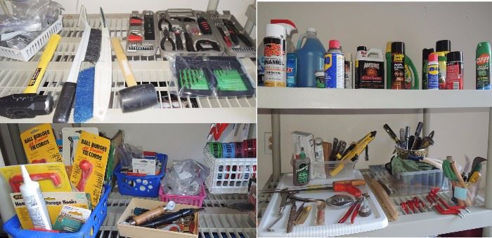 Garage Hardware, tools and supplies