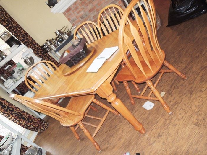 Kitchen Table - solid wood with 6 chairs