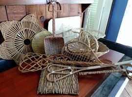 Rug Beaters and Straw Items