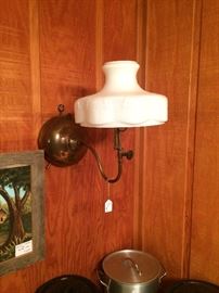 Antique Wall Mount Gas Lamp