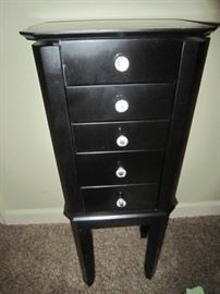 Small jewelry armoire
