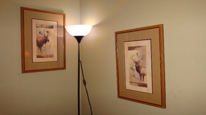Moose and Deer pictures....great for a den or office. 