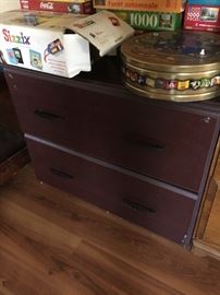 Double wide two drawer filing cabinet 
