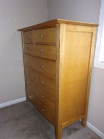 8 drawer chest of drawers blonde similar to Target tv/entertainments set.