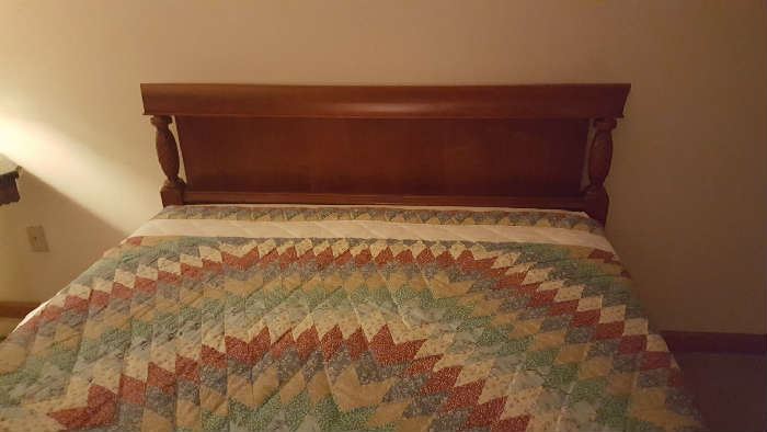 $125   Antique wood bedframe