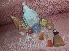 China dolls, doll heads, and doll brushes,