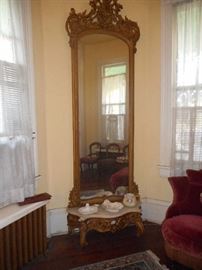 Pier mirror with console 48 x 119