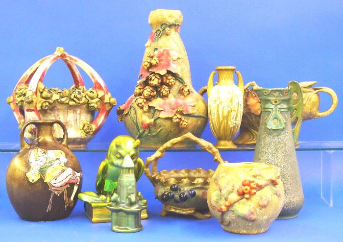 Amphora and Teplitz pottery