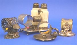Silver- plated napkin rings